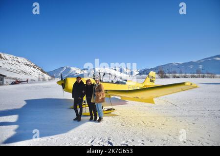 ©Agence Franck Castel/MAXPPP - Eröffnungszeremonie 25. L Alpe D Huez International Comedy Film Festival. JANUAR 22 . Stockfoto