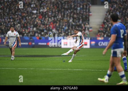 ©PHOTOPQR/VOIX DU NORD/1 ; 06/02/2022 ; 06/02/2022. Rugby, Tournoi des Six Nations, France-Italie, au Stade de France de Saint-Denis. FOTO PIERRE ROUANET LA VOIX DU NORD Stockfoto