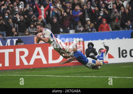 ©PHOTOPQR/VOIX DU NORD/1 ; 06/02/2022 ; 06/02/2022. Rugby, Tournoi des Six Nations, France-Italie, au Stade de France de Saint-Denis. FOTO PIERRE ROUANET LA VOIX DU NORD Stockfoto