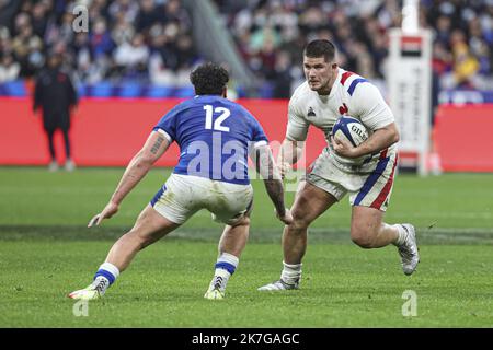 ©Sebastien Muylaert/MAXPPP - Paris 06/02/2022 Julien Marchand von Frankreich während des Guinness Six Nations-Spiels zwischen Frankreich und Italien im Stade de France in Paris, Frankreich. 06.02.2022 Stockfoto