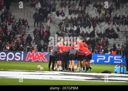 ©PHOTOPQR/VOIX DU Nord/PASCAL BONNIERE ; 16/03/2022 ; VILLENEUVE D ASCQ 16.03.2022 Sport - Fußball - ligue des Champions 8eme de finale opposant le LOSC a CHELSEA au stade Pierre Mauroy PHOTO PASCAL BONNIERE / LA VOIX DU Nord Champions League LOSC vs CHELSEA France, Lille March 16 2022 Stockfoto