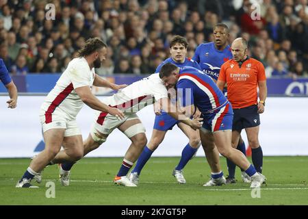 ©Sebastien Muylaert/MAXPPP - Paris 19/03/2022 Julien Marchand von Frankreich während des Guinness Six Nations-Spiels zwischen Frankreich und Irland im Stade de France in Paris, Frankreich. 19.03.2022 Stockfoto