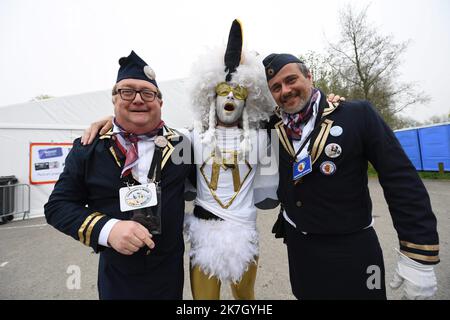 ©PHOTOPQR/VOIX DU Nord/BAZIZ CHIBANE ; 27/03/2022 ; BERGUE 27.03.2022 - Le championnat du monde du cri de la mouette 2022. FOTO : BAZIZ CHIBANE / LA VOIX DU Nord - Bergue, Frankreich, märz 27. 2022. Die Seagull Cry World Championship 2022 Stockfoto