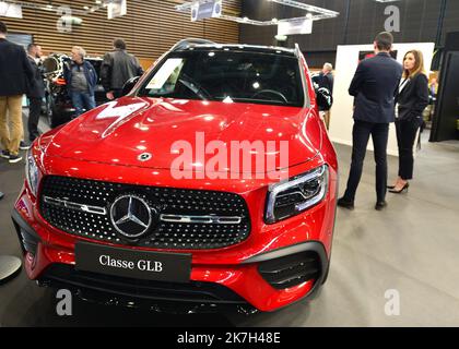 ©PHOTOPQR/LE PROGRES/Richard MOUILLAUD - Lyon 06/04/2022 - Le 07/04/2022 Salon de l' Auto -Salon de l' Auto Mercedes Classe GLB - Lyon Motor Show Frankreich 6. April 2022 Stockfoto