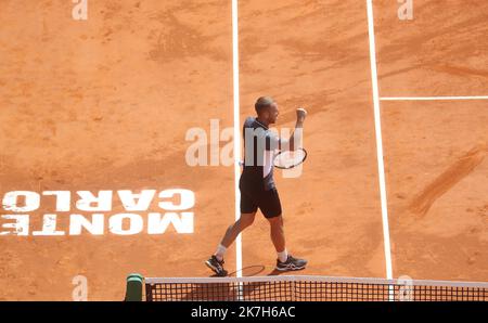 ©PHOTOPQR/NICE MATIN/Jean François Ottonello ; Roquebrune-Cap-Martin ; 12/04/2022 ; 125 eme Rolex Monte-Carlo Masters - Daniel Evans Stockfoto