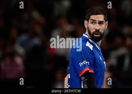 ©Julien Mattia / Le Pictorium/MAXPPP - Paris 14/04/2022 Julien Mattia / Le Pictorium - 14/04/2022 - Frankreich / Ile-de-France / Paris - L'Equipe de France de Handball affronte en match amical la Selection Espagnole, a l'Accord Hotel Arena, a Paris le 14 Avril 2022. / 14/04/2022 - Frankreich / Ile-de-France (Region) / Paris - das französische Handball-Team wird am 14. 2022. April in der Accord Hotel Arena in Paris ein Freundschaftsspiel gegen die spanische Auswahl spielen. Stockfoto