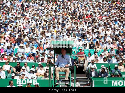 ©PHOTOPQR/NICE MATIN/Jean François Ottonello ; Roquebrune-Cap-Martin ; 16/04/2022 ; Demi-finale du Rolex Monte-Carlo Masters - Ambiente - Stockfoto