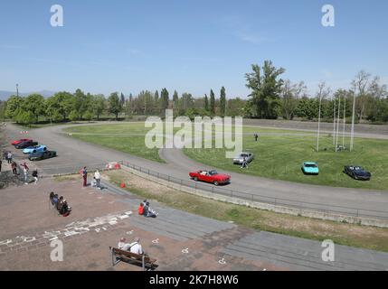 ©PHOTOPQR/L'ALSACE/Vincent VOEGTLIN ; Mulhouse ; 20/04/2022 ; autodrome du Musée National de l' Automobile, Sammlung Schlumpf, à Mulhouse le 20 avril 2022. - Frankreich, Mulhouse 20. April 2022 das Nationale Automobilmuseum beherbergt die schönste Automobilsammlung der Welt mit mehr als 450 außergewöhnlichen Autos. Stockfoto