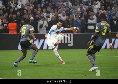 ©Manuel Blondau/AOP Press/MAXPPP - 05/05/2022 Marseille Dimitri Payet von Marseille während des Halbfinalspiels der UEFA Conference League am 05. Mai 2022 zwischen Olympique Marseille und Feyenoord Rotterdam im Stade Velodrome in Marseille, Frankreich. Stockfoto