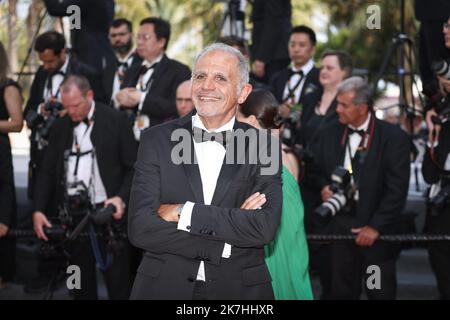 ©PHOTOPQR/LE PARISIEN/Fred Dugit ; Cannes ; 21/05/2022 ; Cuture / Cinéma Palais des Festival à Cannes (06), le 21 Mai 2022 Montée des Marches du Film TRIANGLE OF TRAURIGKEIT Ici Marc Toesca Photo LP / Fred Dugit Stockfoto