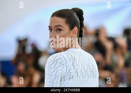 ©franck castel/MAXPPP - 20/05/2022 Rauchen verursacht Husten Fumar fait Tousser Photocall - die jährlichen Filmfestspiele von Cannes 75. CANNES, FRANKREICH - MAI 21 Adèle Exarchopoulos Stockfoto