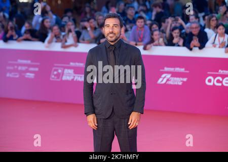 17. Oktober 2022, Rom, RM, Italien: Edoardo Leo besucht den roten Teppich des Films ''La Guerra Desiderata'' während des fünften Tages der siebzehnten Ausgabe des Rome Film Fest (Bild: © Matteo Nardone/Pacific Press via ZUMA Press Wire) Stockfoto