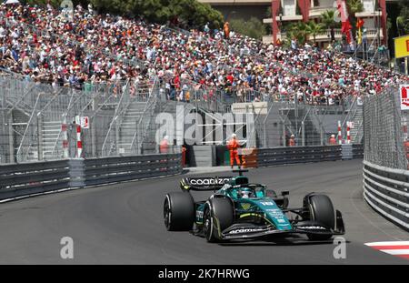 ©PHOTOPQR/NICE MATIN/Jean François Ottonello Dylan Meiffret ; Monaco ; 27/05/2022 ; 79eme Grand prix de Monaco - Formule 1 - 18 Lanze SPAZIERGANG KANN Aston Martin Aramco Cognizant F1 Team Stockfoto