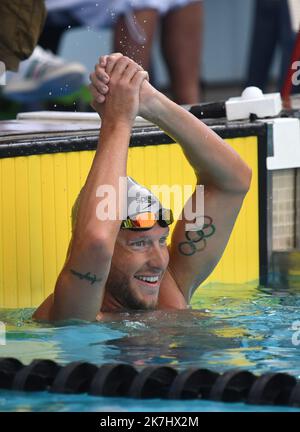 ©PHOTOPQR/L'INDEPENDANT/CLEMENTZ MICHEL ; CANET EN ROUSSILLON ; 29/05/2022 ; SPORT / NATATION / CIRCUIT MARE NOSTRUM / 34EME MEETING INTERNATIONAL DE NATATION DE CANET-EN-ROUSSILLON / CENTRE DE NATATION ARLETTE FRANCO / DAMIEN JOLY / STADE DE VANVES Stockfoto