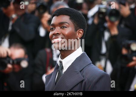 ©PHOTOPQR/LE PARISIEN/Fred Dugit ; Cannes ; 25/05/2022 ; Cuture / Cinéma Palais des Festivals à Cannes (06), le 25 Mai 2022 Tapis Rouge du Film ELVIS de Baz Luhrmann Austin Butler Photo LP / Fred Dugit Stockfoto