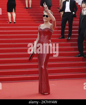 ©PHOTOPQR/NICE MATIN/Sebastien Botella ; Caussols ; 25/05/2022 ; Sharon Stone besuchen die Vorführung von 'Elvis' während der 75. jährlichen Cannes. Stockfoto