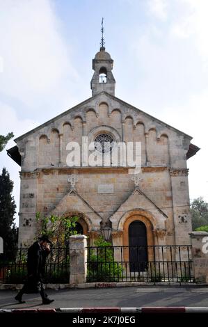 St. Paul’s Arab Episcopal Church erbaut im Jahr 1873. Jerusalem, Israel. Stockfoto