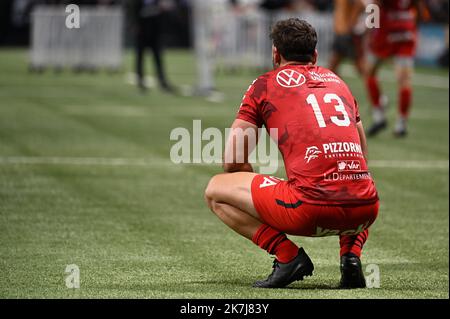 ©Julien Mattia / Le Pictorium/MAXPPP - Paris 06/06/2022 Julien Mattia / Le Pictorium - 06/06/2022 - Frankreich / Ile-de-France / Paris - Deception Julien HERITEAU du RC Toulon lors du Match de Top 14, opposant le Racing 92 et le RC Toulon a l'U-Arena de Nanterre, le 6 Juin 2022 / 06/06/2022 - Frankreich / Ile-de-France (Region) / Paris - Deception Julien HERITEAU von RC Toulon beim Top 14-Spiel zwischen Racing 92 und RC Toulon in der U-Arena von Nanterre am 6. 2022. Juni Stockfoto