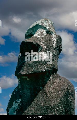 Eine Osterinsel Moai, Chile Stockfoto