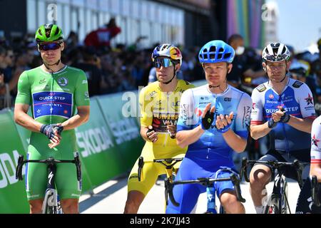 ©PHOTOPQR/VOIX DU NORD/PASCAL BONNIERE ; 05/07/2022 ; DUNKERQUE , le 5 juillet 2022 Sport , Cyclisme , Tour de France , etape Dunkerque - Calais .PHOTO PASCAL BONNIERE / LA VOIX DU Nord - die 109. Ausgabe des Radrennens Tour de France findet vom 01. Bis 24. Juli 2022 statt - Stockfoto