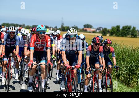 ©PHOTOPQR/VOIX DU NORD/PASCAL BONNIERE ; 05/07/2022 ; DUNKERQUE 05.07.2022 Sport - cyclisme - Tour france - 4eme etpae entre Dunkerque et Calais PHOTO PASCAL BONNIERE / LA VOIX DU Nord - die Ausgabe 109. des Radrennens der Tour de France findet vom 01. Bis 24. Juli 2022 statt - - Stockfoto