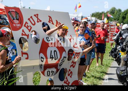 ©PHOTOPQR/VOIX DU NORD/PASCAL BONNIERE ; 05/07/2022 ; DUNKERQUE 05.07.2022 Sport - cyclisme - Tour france - 4eme etpae entre Dunkerque et Calais PHOTO PASCAL BONNIERE / LA VOIX DU Nord - die Ausgabe 109. des Radrennens der Tour de France findet vom 01. Bis 24. Juli 2022 statt - - Stockfoto