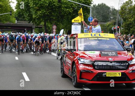 ©PHOTOPQR/VOIX DU NORD/PASCAL BONNIERE ; 06/07/2022 ; Lille , le 6 juillet 2022 Sport , Cyclisme , Tour de France , etape Lille - Aremberg .PHOTO PASCAL BONNIERE / LA VOIX DU Nord - die Ausgabe 109. des Radrennens der Tour de France findet vom 01. Bis 24. Juli 2022 statt - - Stockfoto