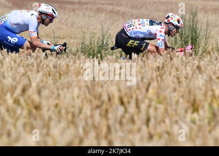 ©PHOTOPQR/VOIX DU NORD/PASCAL BONNIERE ; 06/07/2022 ; Lille , le 6 juillet 2022 Sport , Cyclisme , Tour de France , etape Lille - Aremberg .PHOTO PASCAL BONNIERE / LA VOIX DU Nord - die Ausgabe 109. des Radrennens der Tour de France findet vom 01. Bis 24. Juli 2022 statt - - Stockfoto