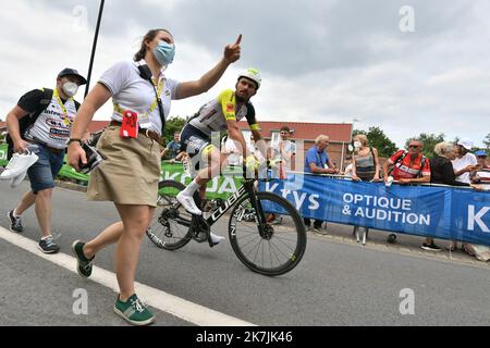 ©PHOTOPQR/VOIX DU NORD/PASCAL BONNIERE ; 06/07/2022 ; Lille , le 6 juillet 2022 Sport , Cyclisme , Tour de France , etape Lille - Aremberg .PHOTO PASCAL BONNIERE / LA VOIX DU Nord - die Ausgabe 109. des Radrennens der Tour de France findet vom 01. Bis 24. Juli 2022 statt - - Stockfoto