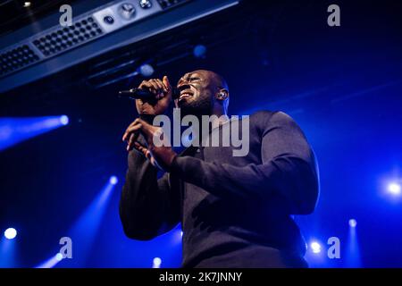 ©Simon Becker / Le Pictorium/MAXPPP - Montreux 11/07/2022 Simon Becker / Le Pictorium - 11/7/2022 - Suisse / Lac Leman / Montreux - L'artiste Hip-Hop britannique Stormzy en concert au Montreux Jazz Festival le 11 juillet 2022. / 11/7/2022 - Schweiz / Genfersee / Montreux - der britische Hip-Hop-Künstler Stormzy tritt am 11. Juli 2022 beim Montreux Jazz Festival live auf Stockfoto