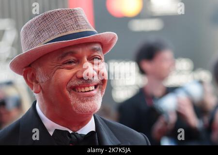 ©Pierre Teyssot/MAXPPP ; Gäste auf dem Roten Teppich des Eröffnungstages des Internationalen Filmfestivals Venedig 79. am 31. August 2022 im Lido di Venezia in Venedig, Italien. Christian Louboutin Â© Pierre Teyssot / Maxppp Stockfoto