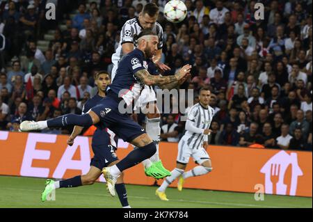 ©PHOTOPQR/LE PARISIEN/Fred Dugit ; Paris ; 06/09/2022 ; Sports Parc des Princes (Paris XVIe), le 06 septembre 2022 Paris Saint Germain-Juventus de Turin Ligue des Champions Marco Ramos Foto LP / Fred Dugit Stockfoto