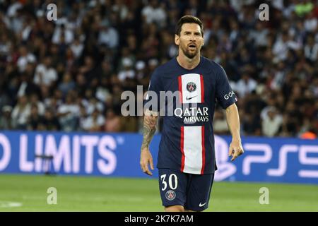 ©PHOTOPQR/LE PARISIEN/Fred Dugit ; Paris ; 06/09/2022 ; Sport Parc des Princes (Paris XVIe), le 06 septembre 2022 Paris Saint Germain-Juventus de Turin Ligue des Champions Lionel Messi Foto LP / Fred Dugit CHAMPIONS LEAGUE Stockfoto