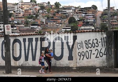 ©PHOTOPQR/OUEST FRANCE/Franck Dubray ; Belo Horizonte ; 23/08/2022 ; Reportage au Brésil avant les élections présidentielles qui auront lieu en Octobre. ?(Foto Franck Dubray) - Brasilien vor den Präsidentschaftswahlen im August 2022 Stockfoto