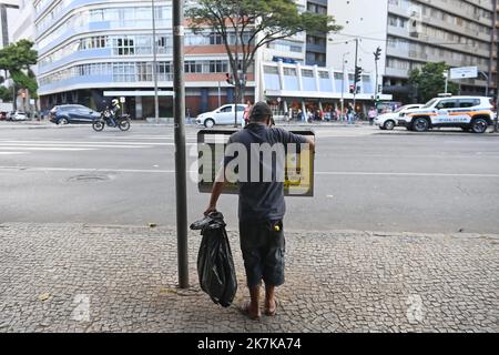 ©PHOTOPQR/OUEST FRANCE/Franck Dubray ; Belo Horizonte ; 19/08/2022 ; Reportage au Brésil avant les élections présidentielles qui auront lieu en Octobre.?Scène de la vie quotidienne dans la ville de Belo Horizonte ( Foto Franck Dubray ) - Brasilien vor den Präsidentschaftswahlen August 2022 Stockfoto