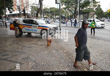 ©PHOTOPQR/OUEST FRANCE/Franck Dubray ; Belo Horizonte ; 19/08/2022 ; Reportage au Brésil avant les élections présidentielles qui auront lieu en Octobre.?Scène de la vie quotidienne dans la ville de Belo Horizonte ( Foto Franck Dubray ) - Brasilien vor den Präsidentschaftswahlen August 2022 Stockfoto