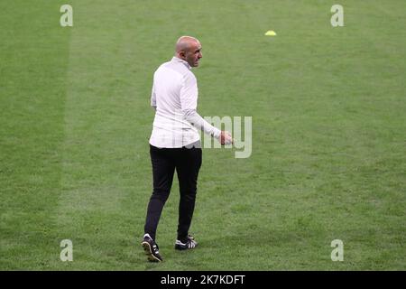 ©Manuel Blondau/AOP Press/MAXPPP - 22/09/2022 Barcelona Hoalid Rebragui Cheftrainer Marokkos während des Trainings vor dem FIFA International Freundschaftsspiel zwischen Marokko und Chile im RCDE Stadion am 22. September 2022 in Barcelona, Spanien. Stockfoto