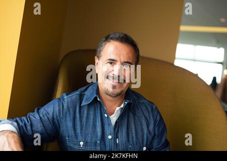 ©PHOTOPQR/OUEST FRANCE/Mathieu Pattier / Ouest France ; Dinard ; 29/09/2022 ; Festival du cinéma britannique à Dinard en Bretagne. Photo Call des membres du Jury à l'Hôtel Thalasso Emeria. Le président du Jury José Garcia . - Dinard British Film Festival Frankreich, 29 2022. September Stockfoto