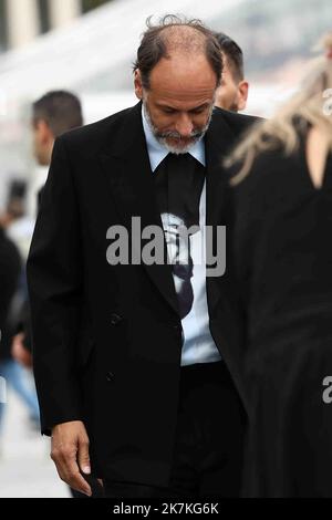 ©Francois Glories/MAXPPP - 30/09/2022 der italienische Regisseur Luca Guadagnino (Schauspieler oder andere auf seinem Hemd ?) Nimmt an der Fotocolo 'BONES AND ALL' während des Zurich Film Festival 18. im Kino Corso in Zürich Teil. September 30 2022. Stockfoto