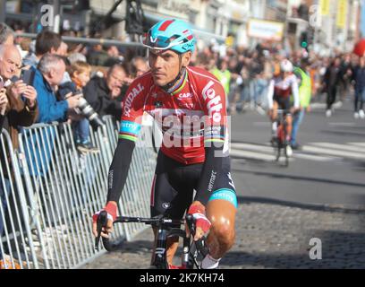 ©Laurent Lairys/MAXPPP - Philippe Gilbert von Lotto - Soudal während des Binche - Chimay - Binche 2022, Memorial Frank Vandenbrouck Radrennens am 4. Oktober 2022 in Binche, Belgien - Foto Laurent Lairys / MAXPPP Stockfoto