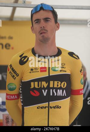 ©Laurent Lairys/MAXPPP - Christophe Laporte von Jumbo - Visma beim Binche - Chimay - Binche 2022, Memorial Frank Vandenbrouck Radrennen am 4. Oktober 2022 in Binche, Belgien - Foto Laurent Lairys / MAXPPP Stockfoto