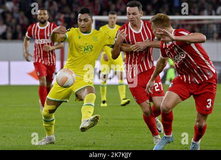 ©PHOTOPQR/OUEST FRANCE/Jérôme Fouquet ; FRIBOURG ; ; Fußball. Europa Ligue. Fribourg / FC Nantes. Mohamed Mostafa Foto: Jérôme Fouquet/Ouest-France. Stockfoto