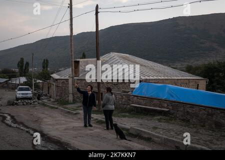 ©Chris Huby / Le Pictorium/MAXPPP - 21/09/2022 Chris Huby / Le Pictorium - 21/9/2022 - armenie / syunik - Armenie / Village de Verasten - Ambiance / 21/9/2022 - Armenia / syunik - Armenia / Verasten Village - Atmosphere Stockfoto