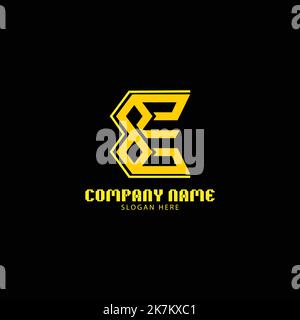 Schöne und attraktive Buchstaben e Logo Icon Vorlage. Stock Vektor