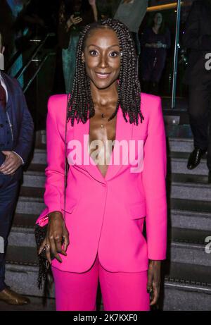 London, Großbritannien. 17. Oktober 2022. Victoria Ekanoye sah die Ankunft für die Inside Soap Awards 2022 in der Wardour Street 100 in London. (Foto von Brett Cove/SOPA Images/Sipa USA) Quelle: SIPA USA/Alamy Live News Stockfoto