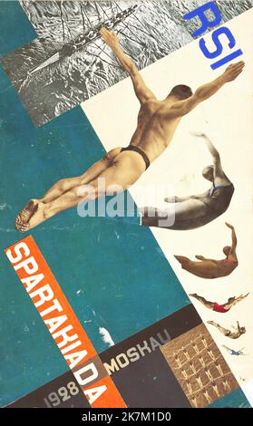 Gustav Klutsis - The Swallows (Diving) Design for Postcard - 1920 Stockfoto