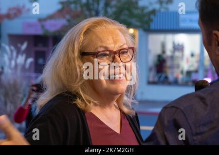 San Rafael, USA. 17. Oktober 2022. Cathy Moriarty nimmt am 17. Oktober 2022 an der 25.-jährigen Vorführung von Finn Taylors „Dream with the Fishes“ im Smith Rafael Film Center in San Rafael, Kalifornien, Teil. Foto: Picture Happy Photos/imageSPACE for CFI/Sipa USA Credit: SIPA USA/Alamy Live News Stockfoto