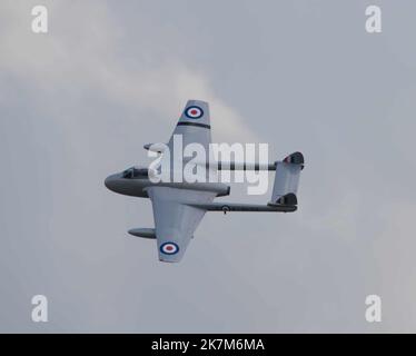 De Havilland Vampire britischer Düsenjäger Stockfoto