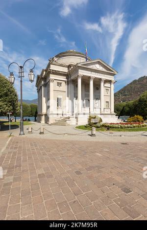 Museum für den historischen Arzt Alessandro Volta, der Tempio Voltiano, in Como, Italien. Stockfoto