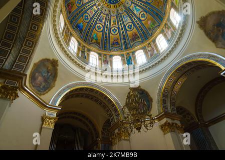 Kiew, Ukraine - 24 2021. August: Refektorialkammer der Kirche der Heiligen Antonius und Theodosius von Kiew Pechersk Lavra, Kiew Ukraine Stockfoto